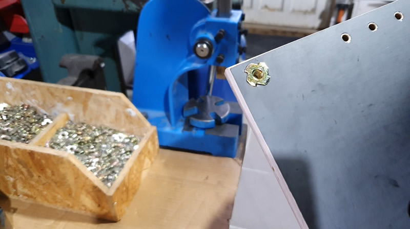 Pressed in t-nut