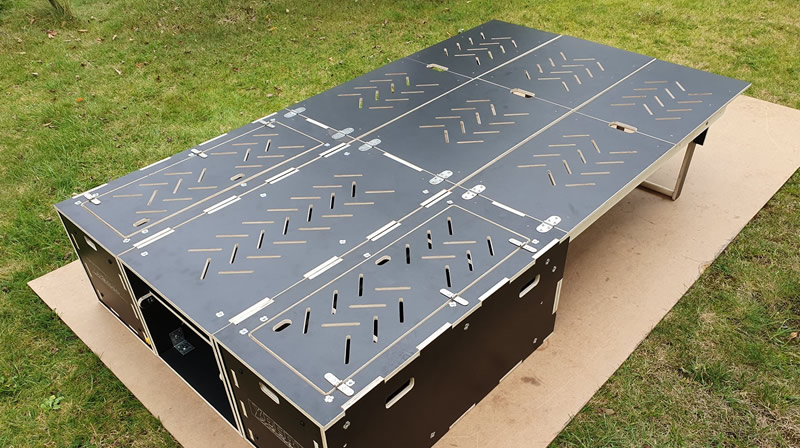 A nice and flat sleeping surface waiting for a mattress
