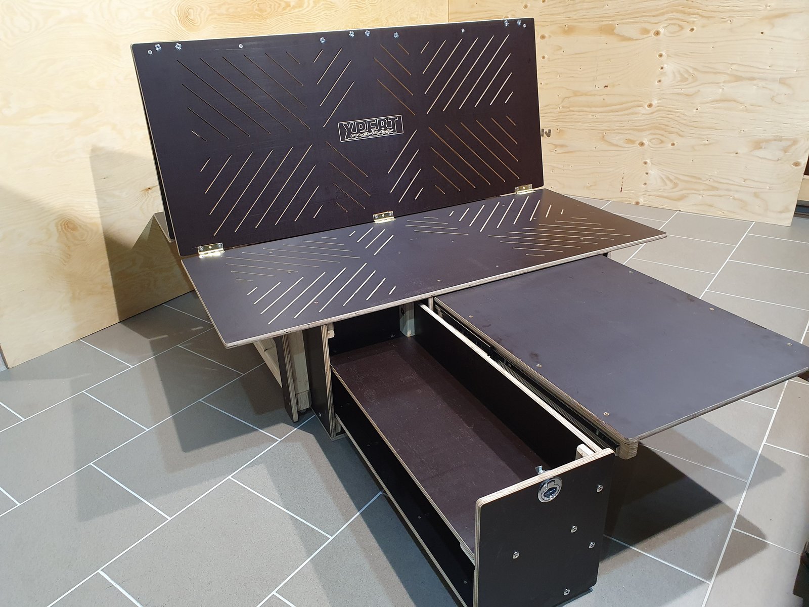Camperbox Model 02 with drawer and slide table
