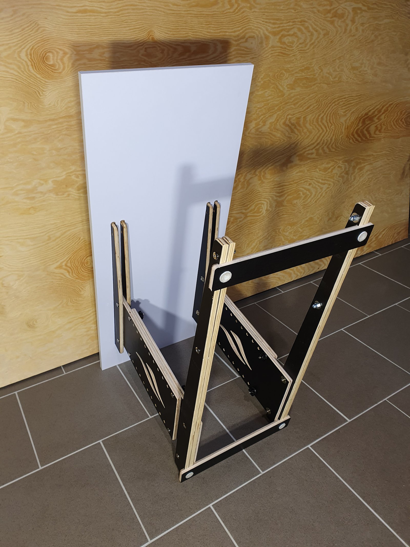 Engraved coffee table - bottom view