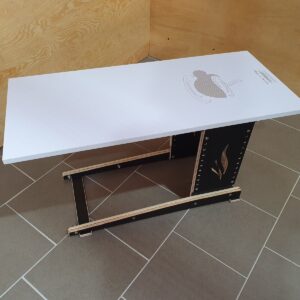 Engraved coffee table